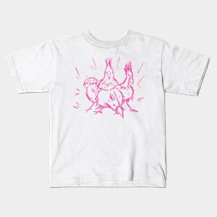 The Bad Birds (Pink) Kids T-Shirt